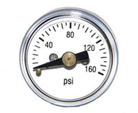 1" MINI BOURDON TUBE GAUGE AVAILABLE OPTIONS